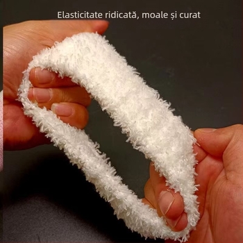 Bandă de polizare îngroșată cu fibre multiple, inel moale de polizare, accente stea-lună din jad pe mâner din lemn, pentru lustruirea porțelanului, detașabilă și practică