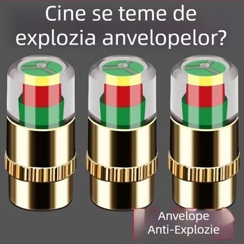 Cap de monitorizare a presiuniei pneurilor din cupru, cu afișaj dual