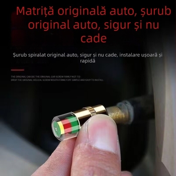 Cap de monitorizare a presiuniei pneurilor din cupru, cu afișaj dual