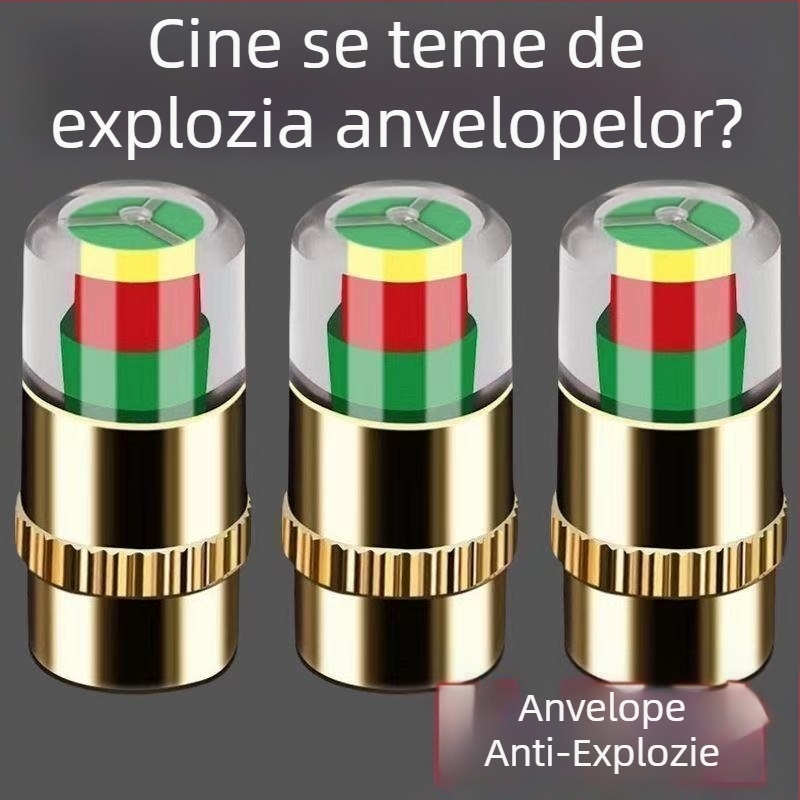 Cap de monitorizare a presiuniei pneurilor din cupru, cu afișaj dual