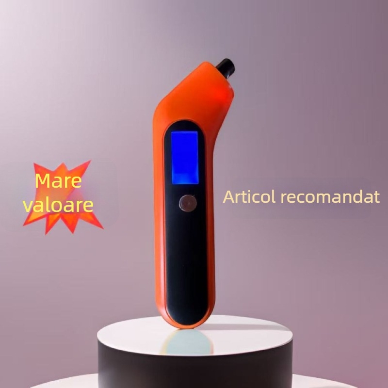 Măsurător digital pentru presiunea pneurilor cu ecran LCD, pompă de umflat, lampă LED auto, logo personalizat