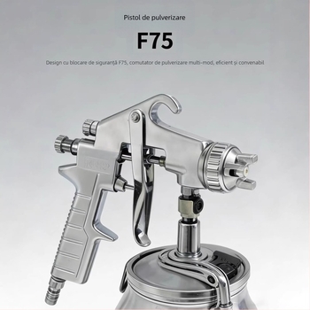 PQ-2/F75 pistol de vopsire pneumatic, cu capacitate mare, rezervor superior și inferior, structură din oțel