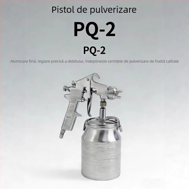PQ-2/F75 pistol de vopsire pneumatic, cu capacitate mare, rezervor superior și inferior, structură din oțel