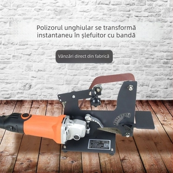 Suport pentru transformarea polizorului unghiular în șlefuitor cu bandă, șlefuitor cu bandă mic, mașină de șlefuire și polish, șlefuire precisă a muchiei sub unghi, cilindru universal