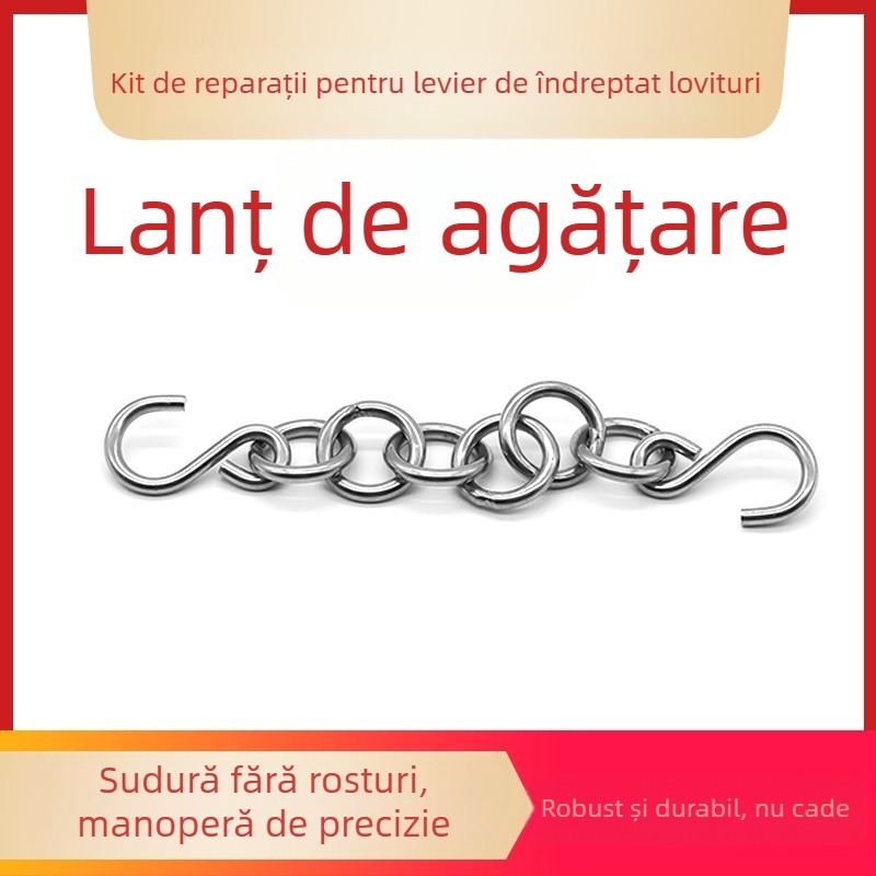 Unealtă pentru reparația denivelărilor caroseriei cu lanțuri și cârlige pentru tragere