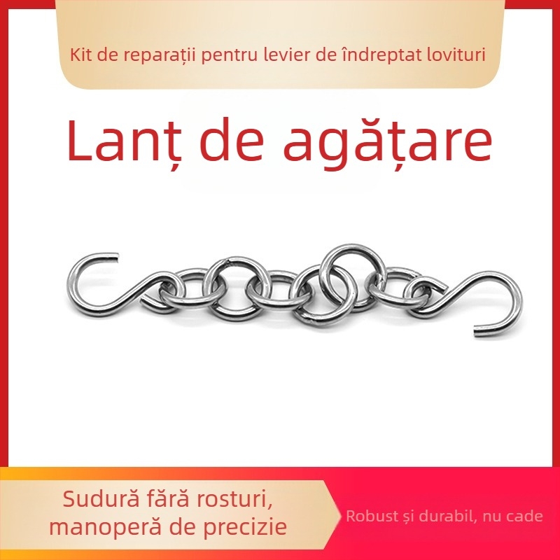 Unealtă pentru reparația denivelărilor caroseriei cu lanțuri și cârlige pentru tragere