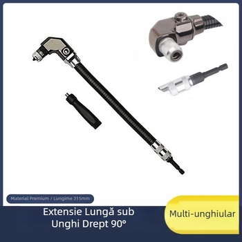 Mandrină multifuncțională la 90 de grade pentru mașină de găurit unghiulară, adaptor de colț pentru spații înguste, unealtă universală pentru reparații auto