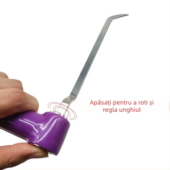Unealtă pentru reparația denivelărilor auto cu cârlig rotativ – bară de desfacere pentru panouri de uși și caroserie, fără prelucrare a tablii