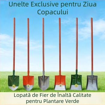 Lopată din oțel mangan cu lamă groasă pentru plantarea copacilor, grădinărit, utilizare casnică, grădinarea legumelor, lucrări în aer liber, situații de urgență, curățarea terenului, utilizare agricolă.