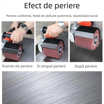 Roata pentru șlefuit unghiular cu nucleu încrucișat, granulație 60/80/120, polizare din fibre de nylon