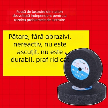 Disc de polizare din nailon pentru oțel inoxidabil – uzură redusă, finisaj ascuțit, fără decolorare