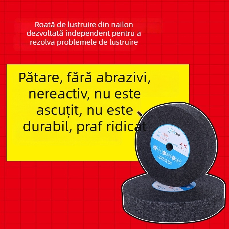 Disc de polizare din nailon pentru oțel inoxidabil – uzură redusă, finisaj ascuțit, fără decolorare