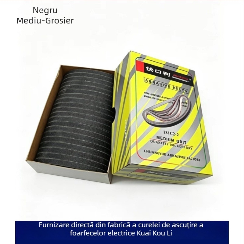 Bandă abrazivă pentru ascuțit foarfecelor electrice, bază textilă, model 181C2-2, lățime 6 mm