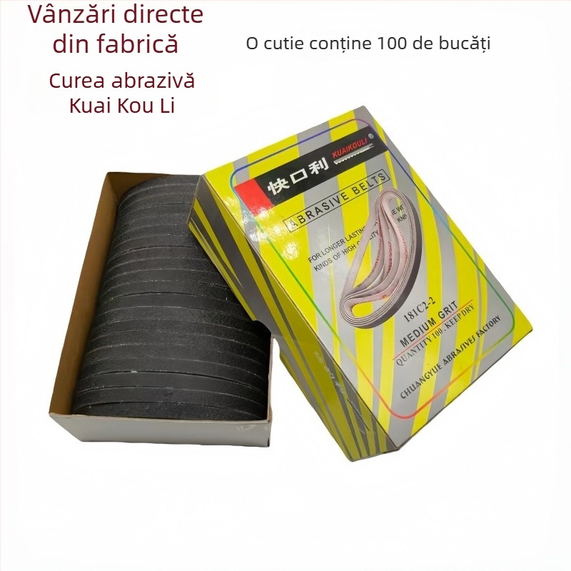 Bandă abrazivă pentru ascuțit foarfecelor electrice, bază textilă, model 181C2-2, lățime 6 mm