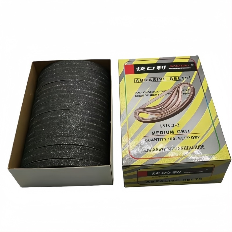 Bandă abrazivă pentru ascuțit foarfecelor electrice, bază textilă, model 181C2-2, lățime 6 mm