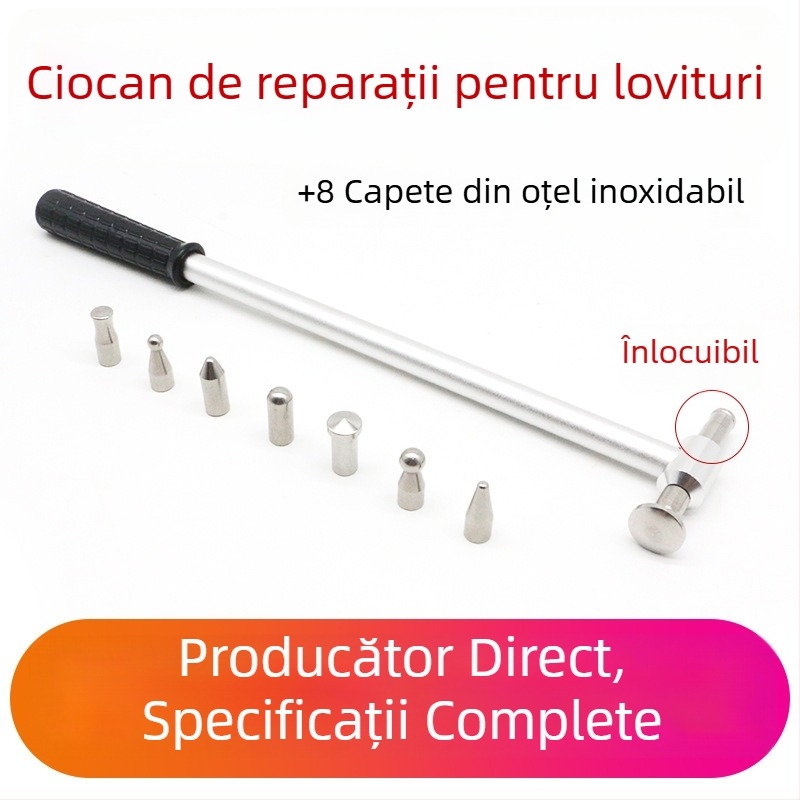 Ciocan din oțel inoxidabil pentru reparația denivelărilor și modelarea foii metalice la caroserie