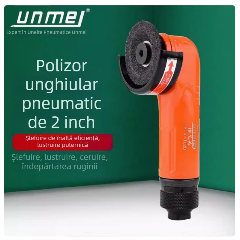 Younimei polizor unghiular pneumatic de 2 inci, mini polizor cu viteză reglabilă, disc de 50 mm