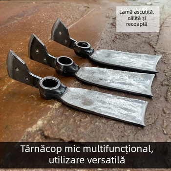 Unealtă de grădină multifuncțională pentru săpat, lopată, tăierea lemnului, afânarea solului, săpatul bambusului, plantarea legumelor, pescuit și recoltarea cordyceps.