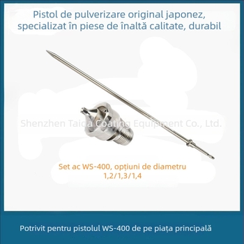 Duza de pulverizare W-400 cu capac de atomizare WS-400, presiune redusă, atomizare înaltă