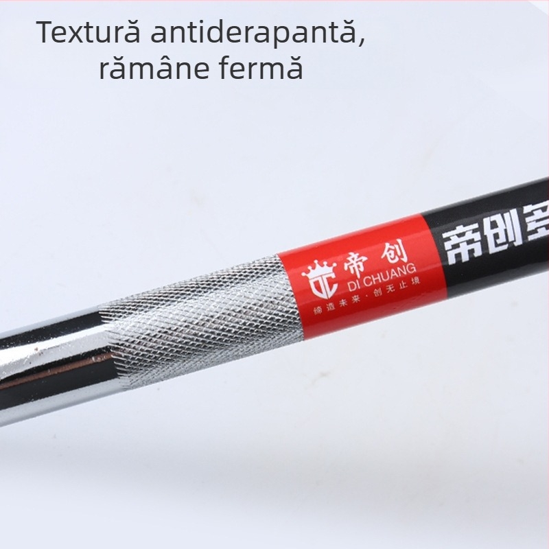 Crowbar cu dublă funcție pentru mașină – unealtă de demontare a anvelopelor, construcție solidă din oțel cu carbon