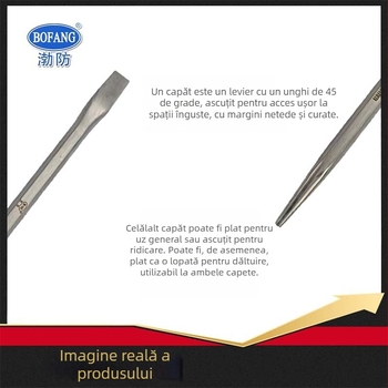 Bofang 5066 anti-magnetic din oțel inoxidabil 304, crowbar hexagonal ascuțit, un capăt ascuțit, alt capăt plat
