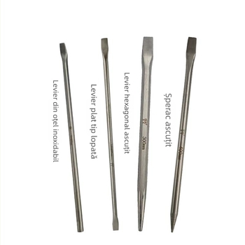 Bofang 5066 anti-magnetic din oțel inoxidabil 304, crowbar hexagonal ascuțit, un capăt ascuțit, alt capăt plat