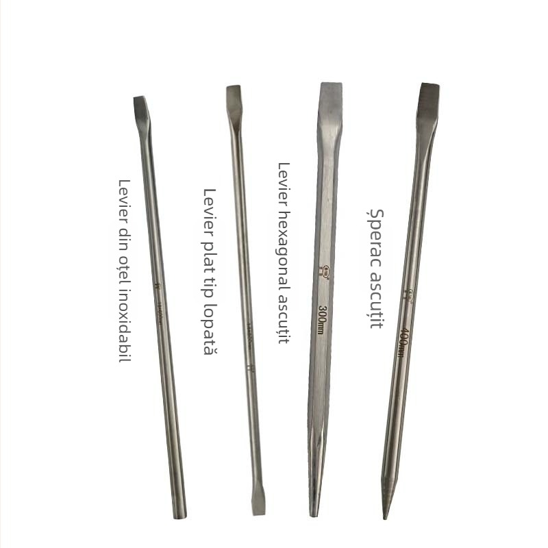 Bofang 5066 anti-magnetic din oțel inoxidabil 304, crowbar hexagonal ascuțit, un capăt ascuțit, alt capăt plat