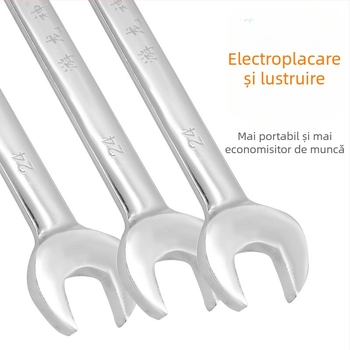 Cheie cu crichet de 72 dinți, deschidere în formă de floare de prune, dublă utilizare, 8–32 mm, multifuncțional, bidirecțional