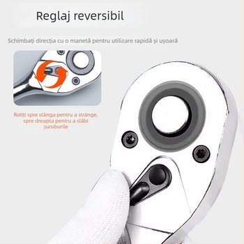 Cheie cu eliberare rapidă pentru spații înguste, cheie mini cu două capete, cheie cu prindere de 1/4 inch