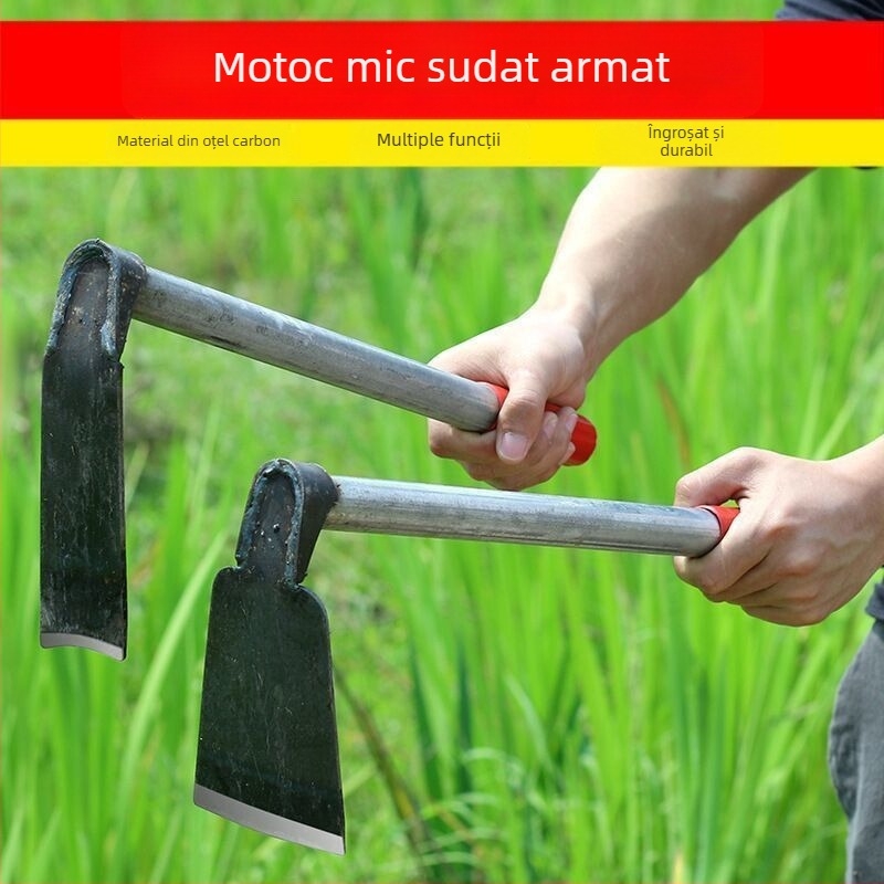 Sapă de plivit din oțel solid – unealtă compactă de grădină pentru exterior, pentru plantarea legumelor și săparea bambusului de iarnă