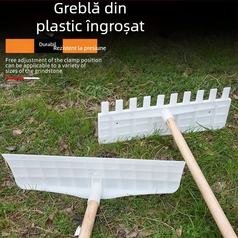 Greblă plastică cu 7 dinți pentru agricultură: iarbă, uscare a cerealelor, frunze