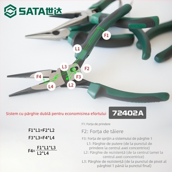 Clește cu nas subțire pentru electricieni, set de 6 și 8 inci, unealtă manuală multifuncțională, de nivel industrial