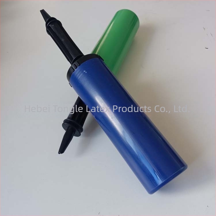 Umflător manual dublu pentru baloane – pompă de mână pentru baloane de nuntă, mini din plastic