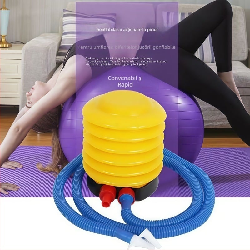 Adaptor universal pentru pompă de aer cu duză și pompă cu pedală, pentru piscine, inele gonflabile și ponei gonflabili