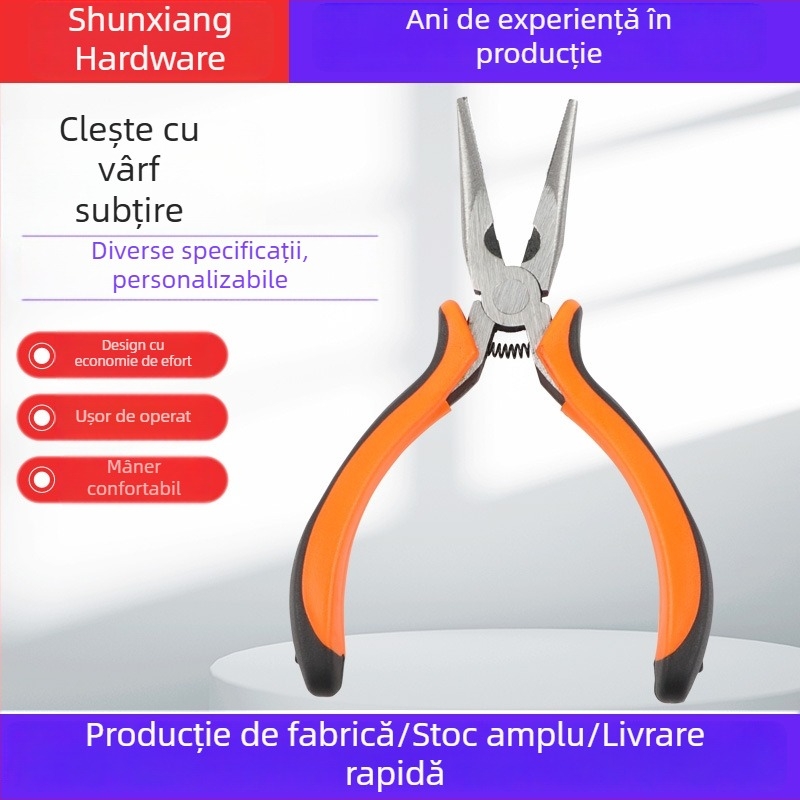 Clește cu nas subțire, clește de bijuterii lucrat manual pentru bijuterii DIY