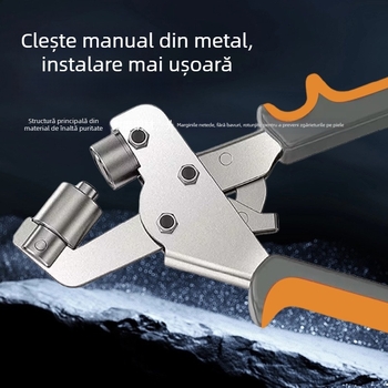 Clește multifuncțional pentru perforarea găurilor și montarea ochiurilor pentru curele, piele, hârtie și metal