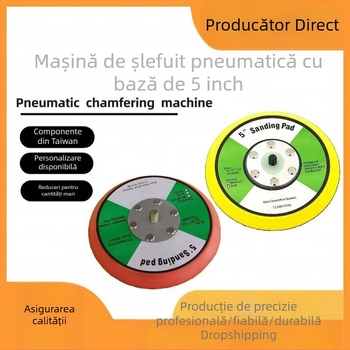 Bază de 5 inch pentru șlefuitor pneumatic cu disc de șlefuire uscat, disc de șmirg autoadeziv și disc de lustruire autoadeziv