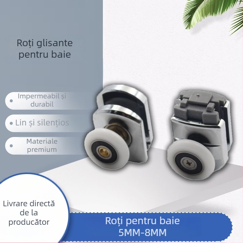 Rola ABS pentru uși de baie din sticlă – accesorii pentru uși glisante și despărțitoare de sticlă