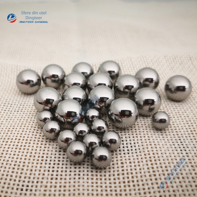 Mărgele din oțel inoxidabil 304, bile decorative solide pentru bijuterii, diametrul 3–8 mm