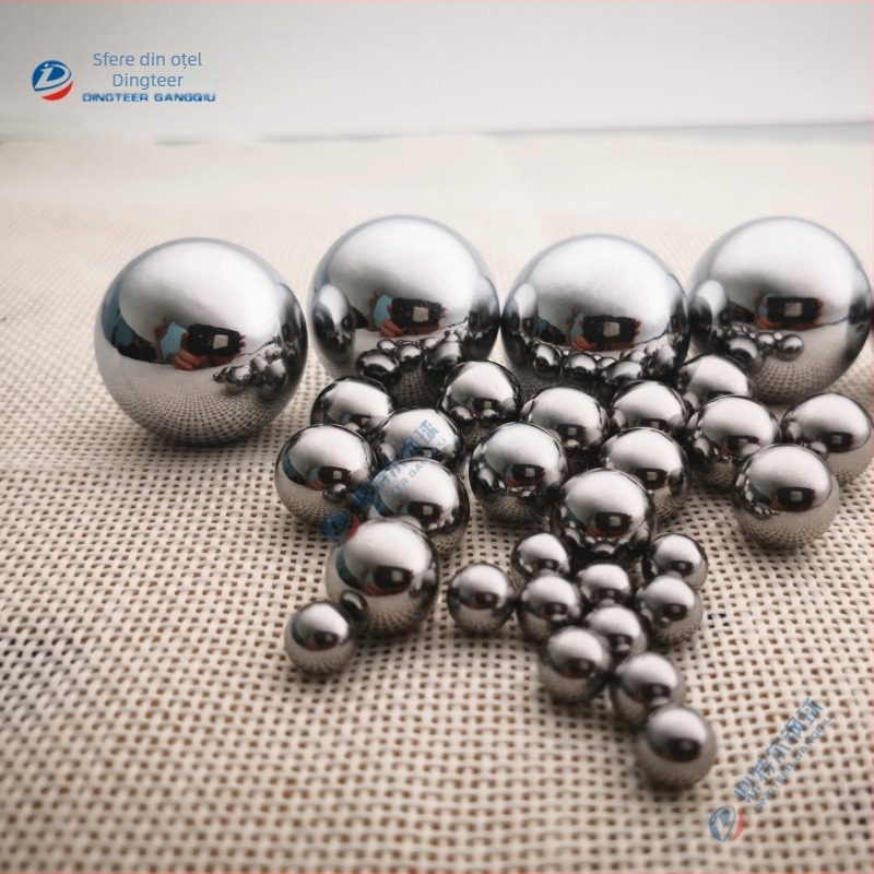 Mărgele din oțel inoxidabil 304, bile decorative solide pentru bijuterii, diametrul 3–8 mm