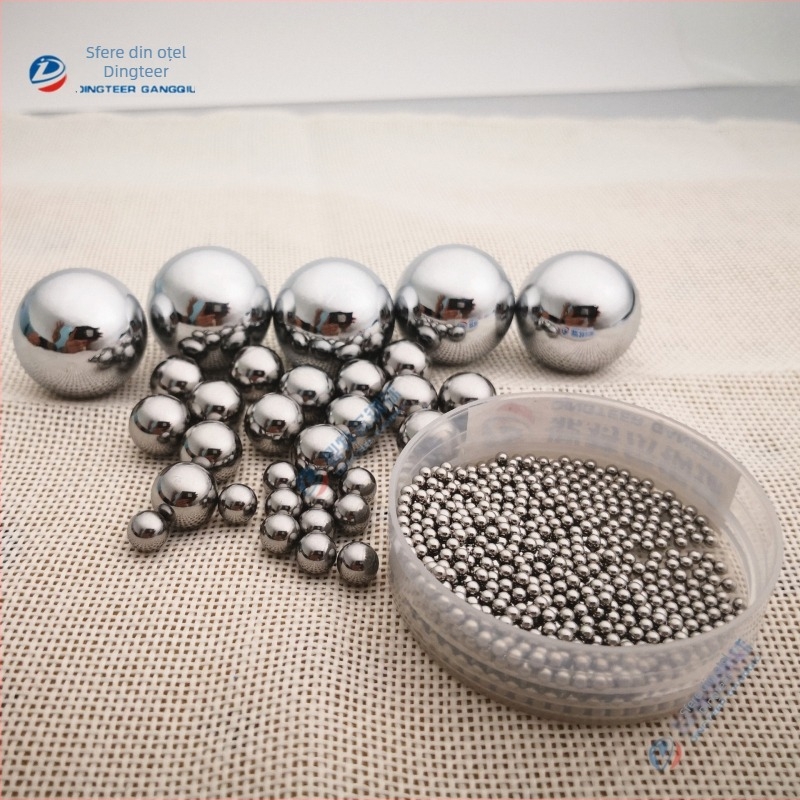 Mărgele din oțel inoxidabil 304, bile decorative solide pentru bijuterii, diametrul 3–8 mm