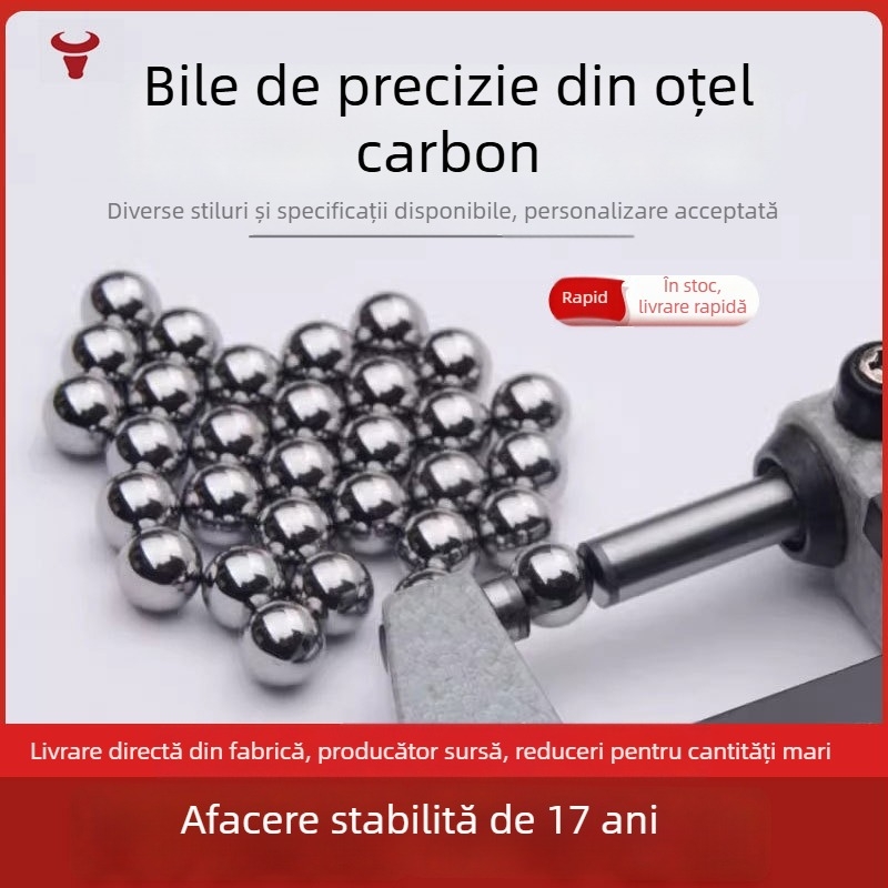 Bile din oțel carbon rezistente la uzură pentru rulmenți, diametre 2.0, 2.3, 2.381, 5.5, 6.35 mm