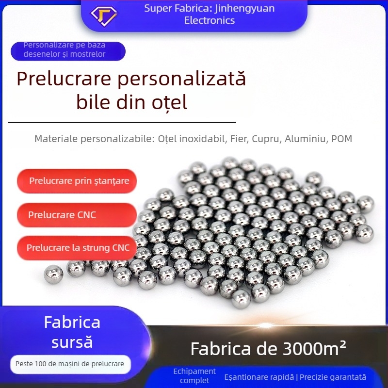 Bile personalizate din oțel carbon cu precizie înaltă, bile solide din oțel, bile de precizie