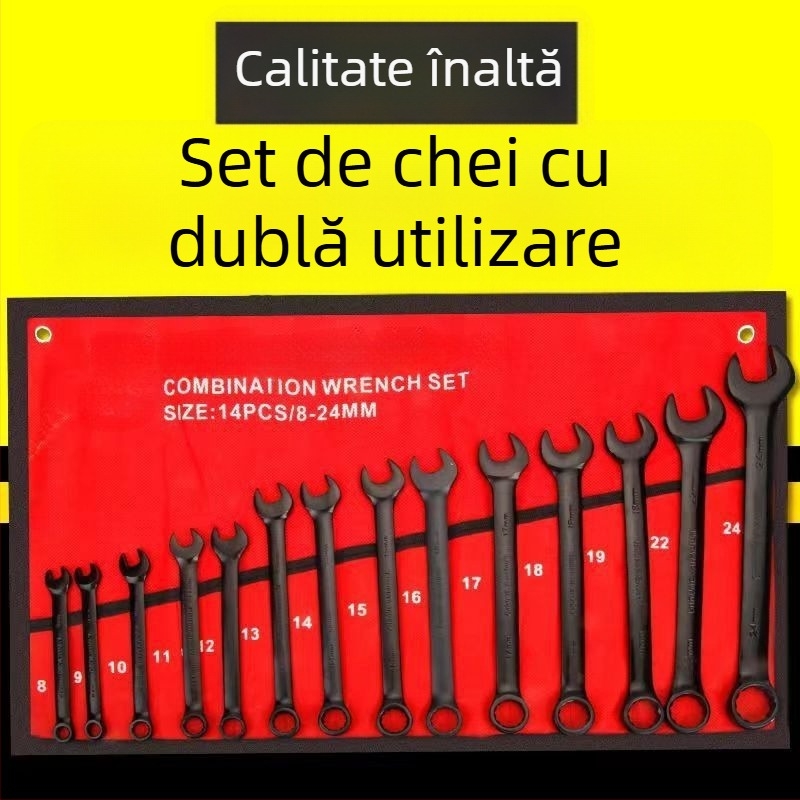 Set Plum Blossom cu deschidere, set complet de chei multifuncționale, cheie cu cap dublu pentru reparații auto