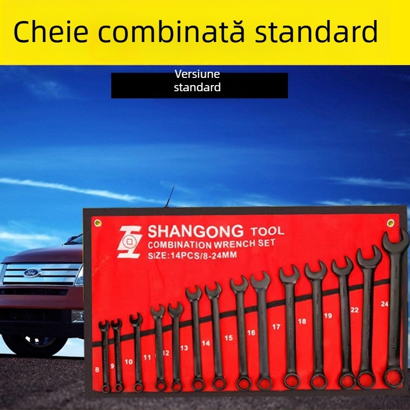 Set Plum Blossom cu deschidere, set complet de chei multifuncționale, cheie cu cap dublu pentru reparații auto