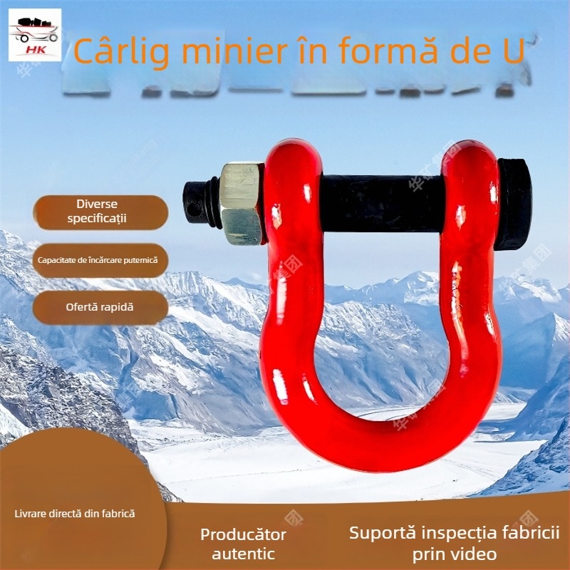 Inel de ridicare în formă de U pentru minerit, capacitate mare de încărcare, accesorii de suspensie pentru monorail