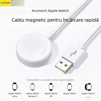 Încărcător magnetic fără fir pentru iWatch — desktop, compact, portabil, încărcare rapidă (5W)