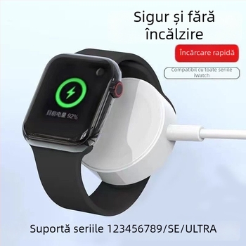 Încărcător magnetic fără fir pentru iWatch — desktop, compact, portabil, încărcare rapidă (5W)