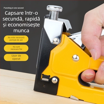 Pistol de cuie manual 3 în 1 pentru tâmplărie și mobilier