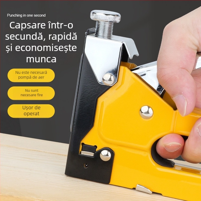 Pistol de cuie manual 3 în 1 pentru tâmplărie și mobilier